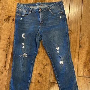 old navy distressed rockstar skinny jeans